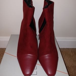 Red Short Boots